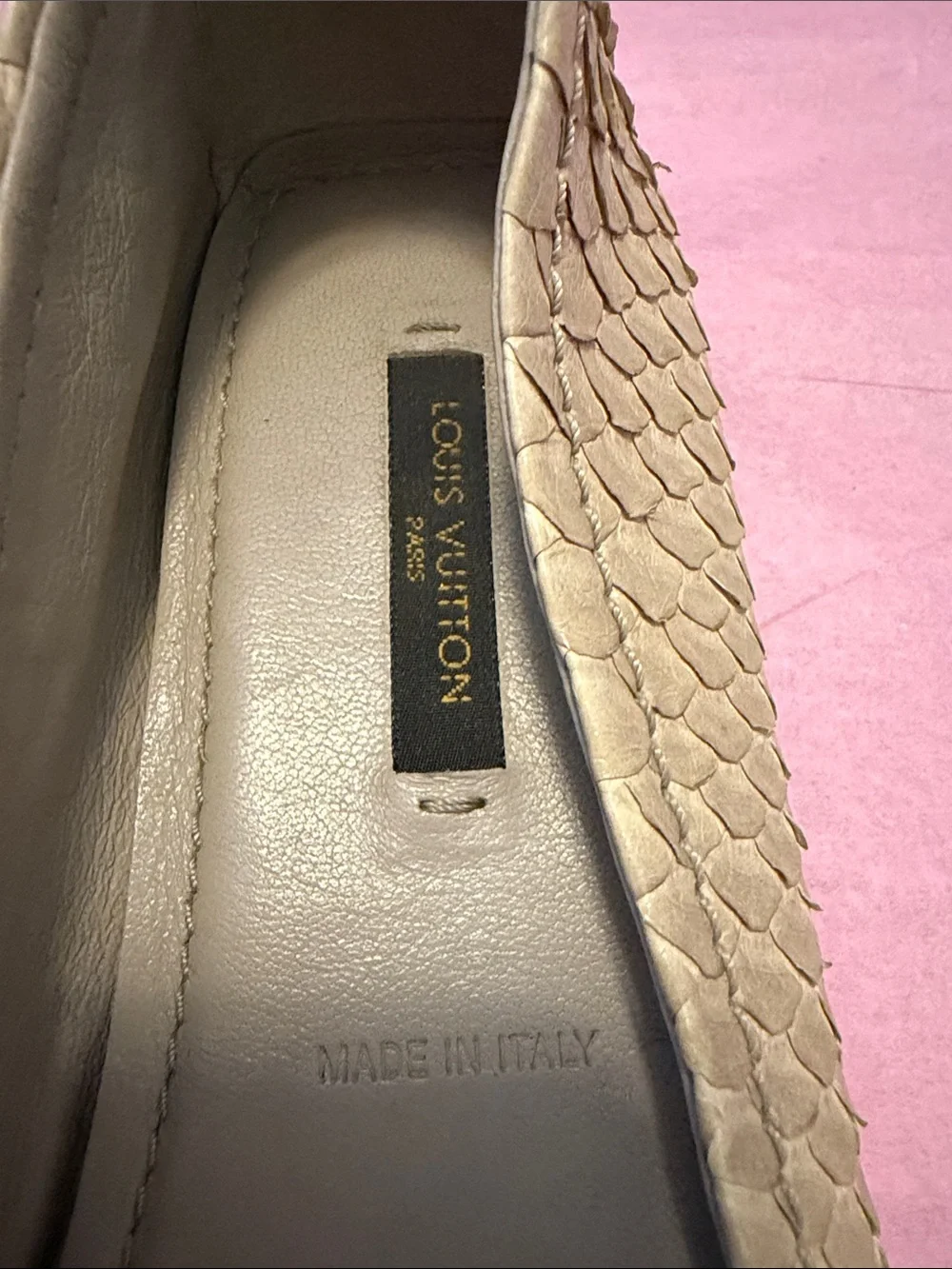 Louis Vuitton Snakeskin Leather Ballerina Authentic Ballerina Flats. Like New!